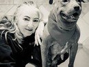 Monica Pais con Palla (foto tratta dal profilo Facebook)