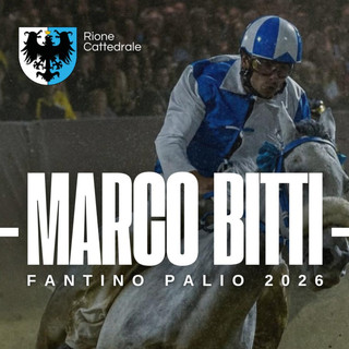 Palio 2026: il Rione Cattedrale si affida a Marco Bitti