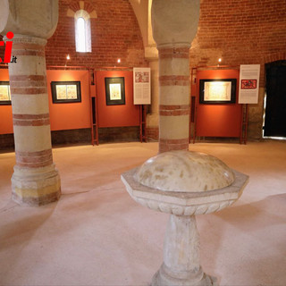 Immagini delle opere in mostra al Battistero