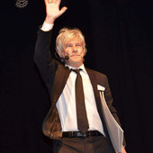 Mazz Mariano durante uno dei suoi spettacoli