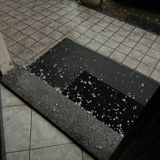 Grandine a Moasca (Foto canale Telegram Dati Meteo Asti)