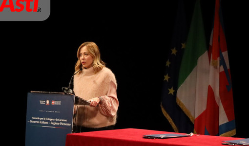 Meloni al Teatro Alfieri nel 2023 (MerfePhoto)