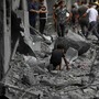Un immagine che documenta la tragica situazione di Gaza