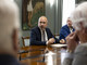 Maurizio Rasero ritratto nell'ambito di un incontro in veste di presidente della Banca di Asti