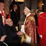 Monsignor Gian Franco Troya con Vittorio Emanuele di Savoia  e il figlio Emanuele Filiberto (Foto tratta dalla pagina dell'associazione Ordini Dinastici della Real Casa di Savoia