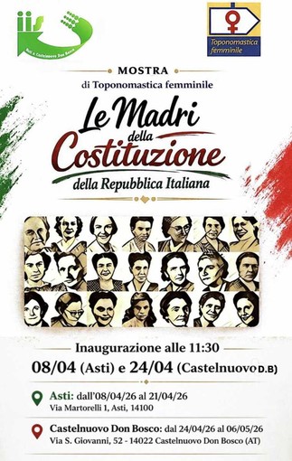 Le Madri della Costituzione in mostra ad Asti