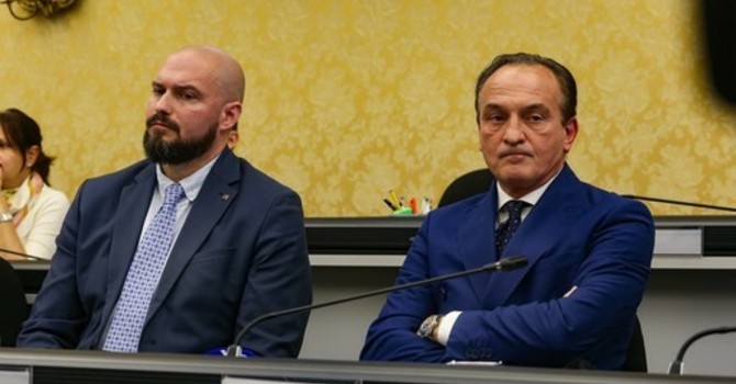 Maurizio Marrone e Alberto Cirio Maurizio Marrone e Alberto Cirio