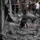 Un immagine che documenta la tragica situazione di Gaza