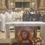 Foto di gruppo dopo la Messa in memoria di santa Chiara, a Bra Foto di gruppo dopo la Messa in memoria di santa Chiara, a Bra