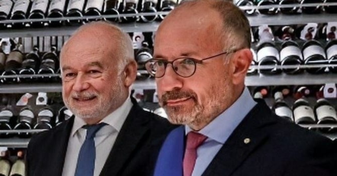 Livio Negro e Maurizio Rasero in un'immagine d'archivio