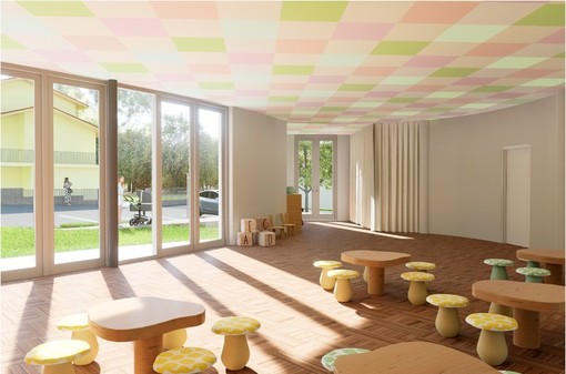 Alcune immagini dal rendering del progetto