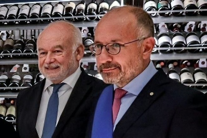 Livio Negro e Maurizio Rasero in un'immagine d'archivio