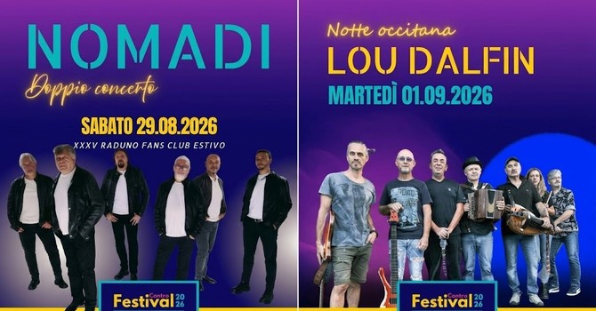 Cinquantanovesima edizione del festival Contro a Castagnole delle Lanze tra musica, tradizione e il doppio concerto dei Nomadi Cinquantanovesima edizione del festival Contro a Castagnole delle Lanze tra musica, tradizione e il doppio concerto dei Nomadi