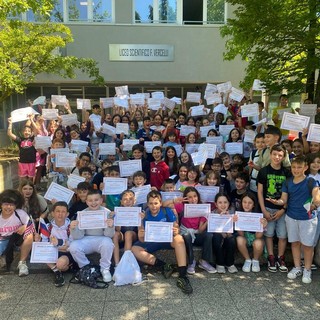 I bimbi della Salvo D'Acquisto in visita al Vercelli I bimbi della Salvo D'Acquisto in visita al Vercelli