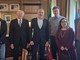 I neo Maestri del Lavoro con il prefetto Claudio Ventrice (in maglione grigio)