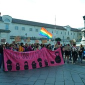 Un immagine del corteo organizzato lo scorso 8 marzo da NUDM Asti