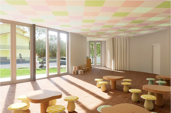 Alcune immagini dal rendering del progetto