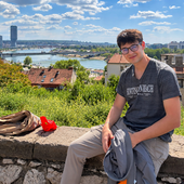 Nemanja a Belgrado, dalla fortezza di Kalemegdan sul fiume Sava Nemanja a Belgrado, dalla fortezza di Kalemegdan sul fiume Sava