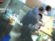 Un immagine, ripresa da una videocamera nascosta dai carabinieri in corso d'indagine, che documenta un incontro tra alcuni presunti membri della 'locale'