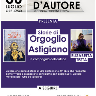 La locandina della presentazione di Orgoglio Astigiano