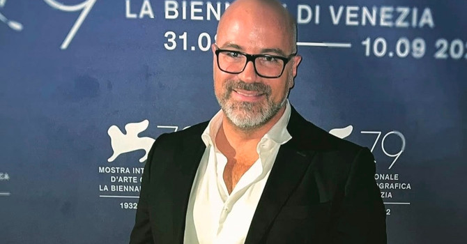 Orio Navarra alla  Mostra del Cinema di Venezia, dove ha ottenuto il  riconoscimento per l'innovazione digitale a supporto dei produttori