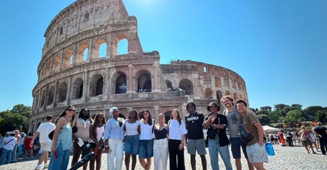 Corinna con gli amici americani