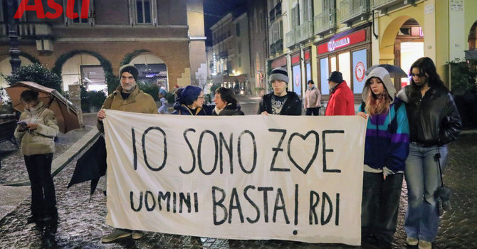 Il presidio astigiano per Zoe