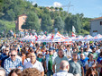 La Lega riunita a Pontida (foto di Alessandro Galbiati)