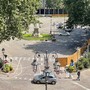 Piazza Alfieri si allestisce per Asti Musica (archivio)