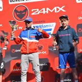 Riccardo Massaza sul podio della mini enduro