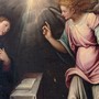 Particolare di una delle opere del Caccia a tema Annunciazione