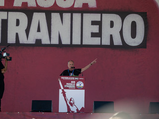 La Lega riunita a Pontida (foto di Alessandro Galbiati) La Lega riunita a Pontida (foto di Alessandro Galbiati)