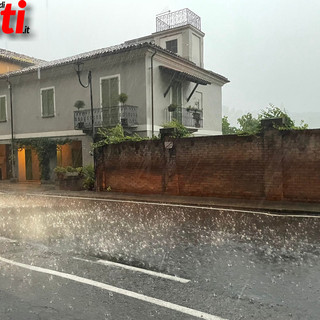 Pioggia e grandine a Canelli