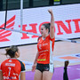 Maša Pucelj in azione nel match contro Scandicci (foto di Danilo Ninotto)