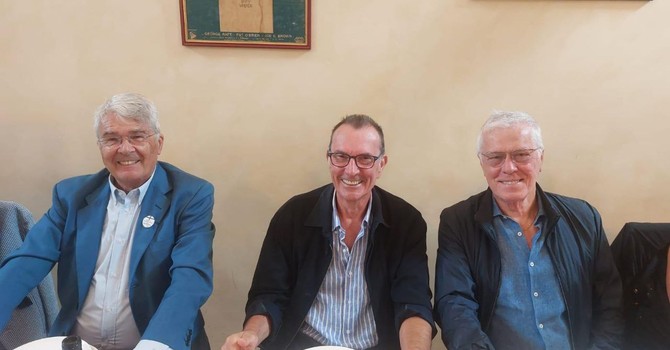 Castelli, Comino e Quaglia in una foto d'archivio