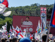La Lega riunita a Pontida (foto di Alessandro Galbiati)