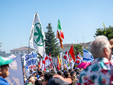 La Lega riunita a Pontida (foto di Alessandro Galbiati)