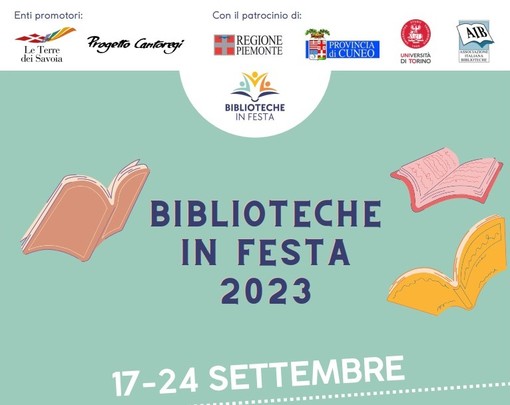 Al via la seconda edizione di “Biblioteche in Festa”: più di cinquanta eventi culturali in decine di comuni delle province di Cuneo, Asti e Torino