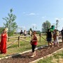 L'area del parco riservata alle camminate a piedi nudi L'area del parco riservata alle camminate a piedi nudi