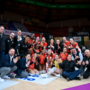 La Honda Cuneo Granda Volley festeggia la vittoria (foto di Danilo Ninotto) La Honda Cuneo Granda Volley festeggia la vittoria (foto di Danilo Ninotto)