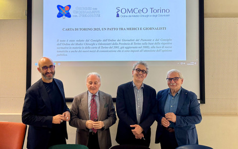 Nella foto, da sinistra: Giovanni Gorgoni, Claudio Lucia, Stefano Tallia e Roberto Frediani