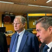 Mario Roggero in Corte d'Appello a Torino con l'analista processuale Sergio Novani e l'avvocato Stefano Marcolini Mario Roggero in Corte d'Appello a Torino con l'analista processuale Sergio Novani e l'avvocato Stefano Marcolini