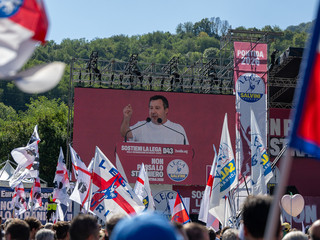 La Lega riunita a Pontida (foto di Alessandro Galbiati) La Lega riunita a Pontida (foto di Alessandro Galbiati)