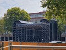 Fervono i lavori per l'allestimento del palco che ospiterà gli artisti protagonisti di AstiMusica 2024