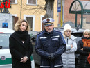 Il comandante della polizia locale, Riccardo Saracco, con la vicesindaca Stefania Morra, durante un sopralluogo a Quarto