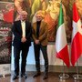 Peter Taksøe-Jensen DK Ambassador in Italy and Davide Lauro ASD Fausto Coppi Peter Taksøe-Jensen DK Ambassador in Italy and Davide Lauro ASD Fausto Coppi