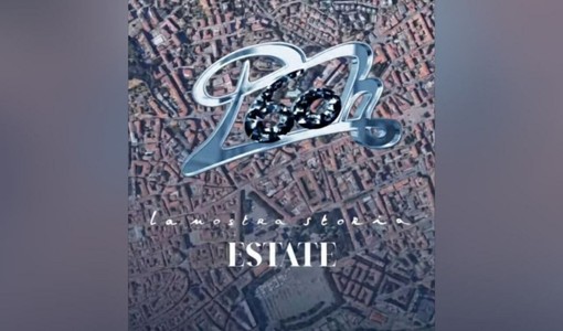 La sovrapposizione tra il logo dei Pooh, aggiornato al sessantennale, e la vista area del centro città "apre" il video caricato su Instagram dalla band