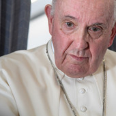 Una intensa immagine di Papa Francesco