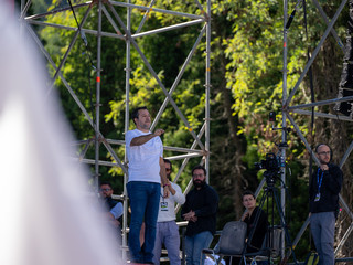 La Lega riunita a Pontida (foto di Alessandro Galbiati) La Lega riunita a Pontida (foto di Alessandro Galbiati)