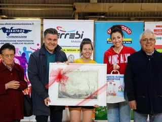 La premiazione di Giulia Tigrino come miglior giocatrice